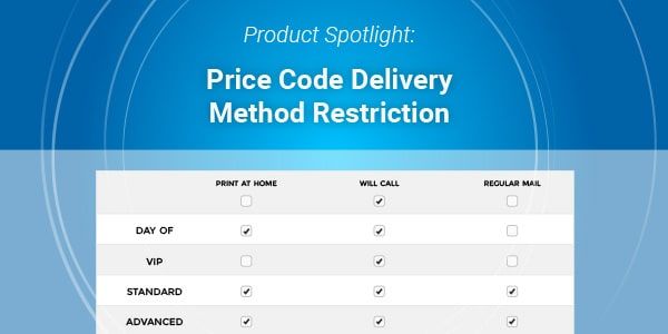 Price Code Delivery Method Restriction
