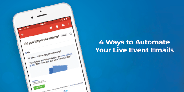 Automate your live event emails