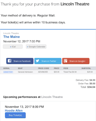 Order Confirmation Email